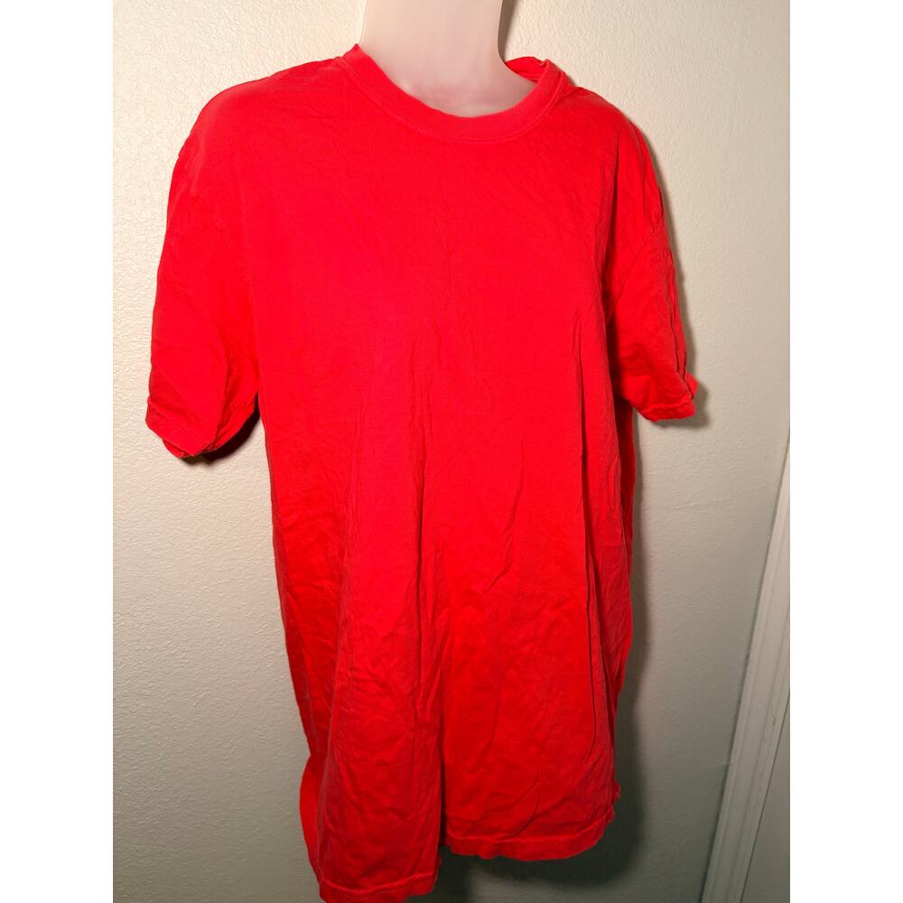 Comfort Colors Blank Garment-Dyed Tee - Brick Red, Size L